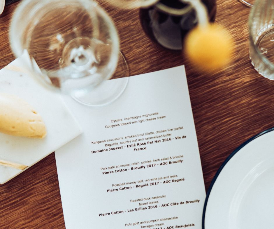 menu design